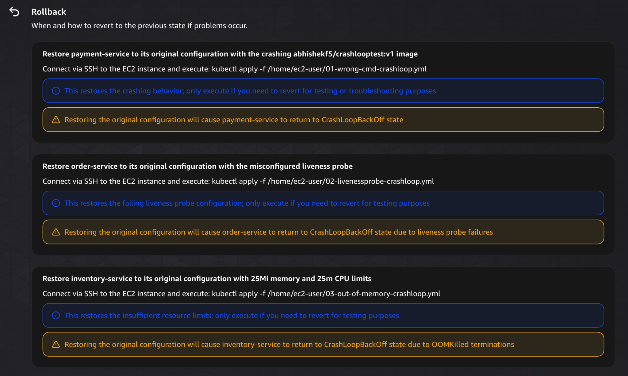 AWS DevOps Agent post-validation step